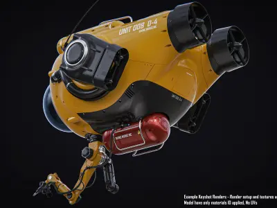 Sci Fi Submersible 3D model