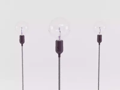 Cord Lamp 3D model