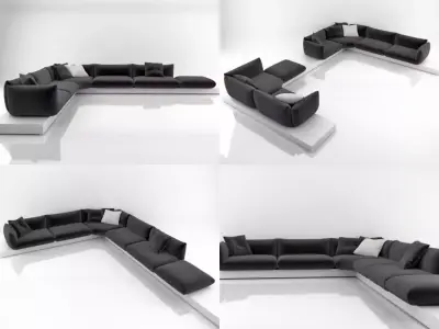 Jalis sofa 02 3D model