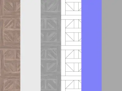 Parquet - Laminate - Wooden floor 3D model 30
