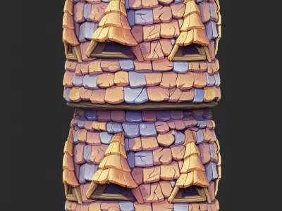 Stylized Roof Seamless Texture  Texture