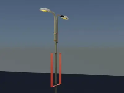 3D street light 3D model