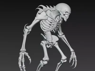 Armored Humanoid Monster Variant 3D Model 3D model 3D model