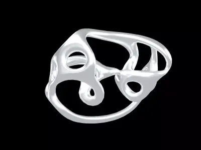 Abstract Shape v30 002 Low-poly 3D model