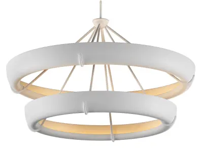 SEINE TWO-TIER ROUND CHANDELIER 60 3D model