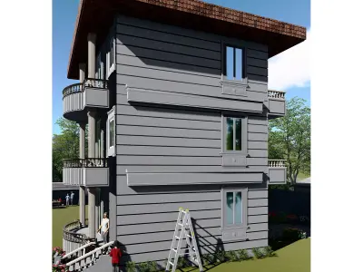 Villa  Animation 00 3D model