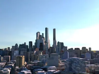 City 31 Low-poly 3D model