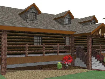 Creative Design-Holiday Cabin-088 3D model