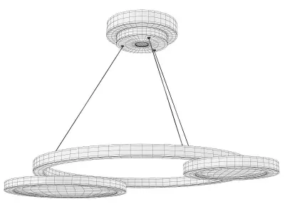 ECLISSE CHANDELIER BY MASSIMILIANO RAGGI Low-poly 3D model