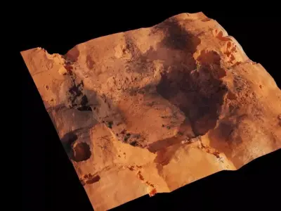 Landscape Low-poly 3D model