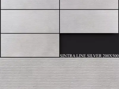 Keros Sintra Line Silver 200x500 3D model