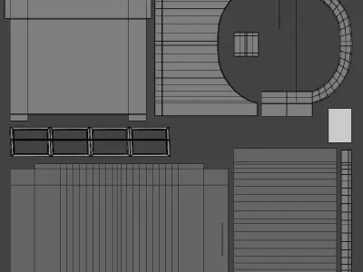 Old Arch Bridge Low-poly 3D model