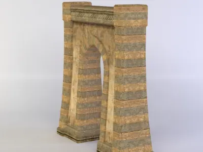 Masonry arch1  Low-poly 3D model