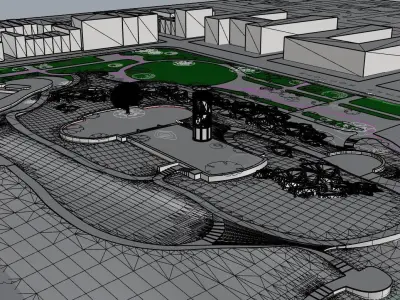 Marcus Garvey Park 3D model