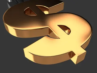 Key Dollar 3D model