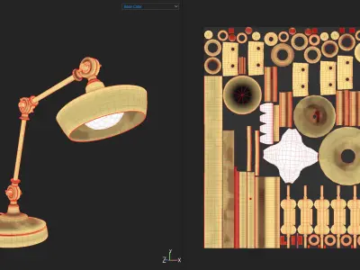 Desk Lamp 3D model 35