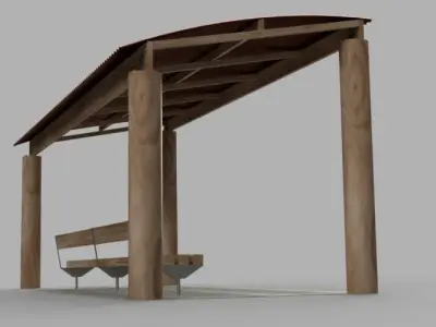 Park Beach Shelter  3D model