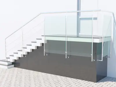 Porch Stair 3D model
