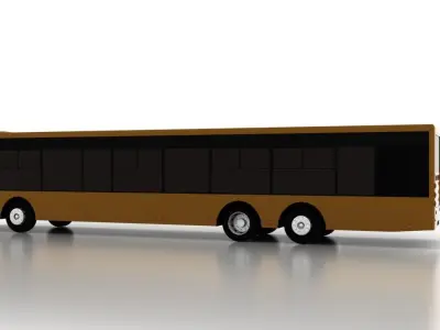 Bus Bogdan A80111 Low Low-poly 3D model