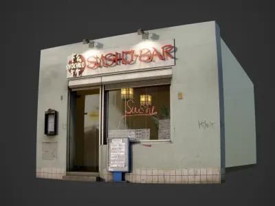 Asian Shop Pack 3D model