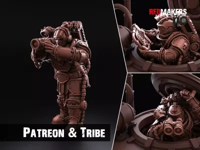 Solar Guard - Tank Commander of the Imperial Force 3D print model