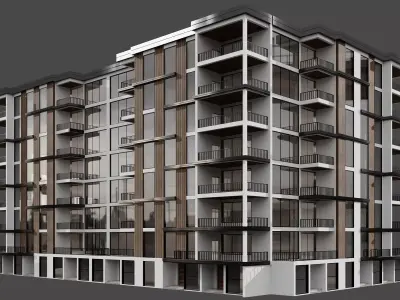RESIDENTIAL BUILDING NO80 A 3D model