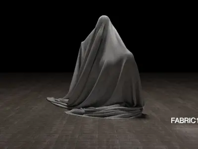 Fabric Cover 15 Low-poly 3D model