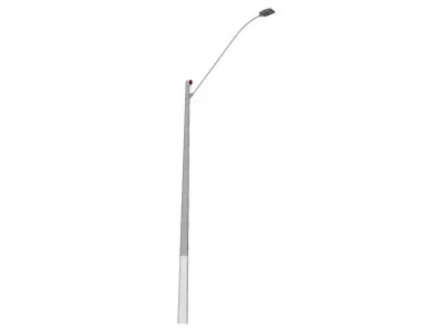 Concrete Lamp Post - Light Pole - Light Post - Street Light 52 3D model