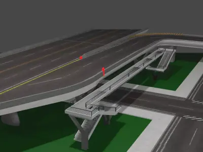 Modular Roads and Streets Collection 3D model