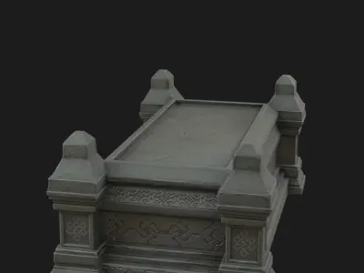 Celtic Sarcophagus 3D model