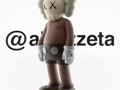 Kaws Companion x What Party Textured 3D model