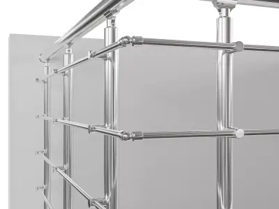 Aluminum Railing System - RS10 3D model