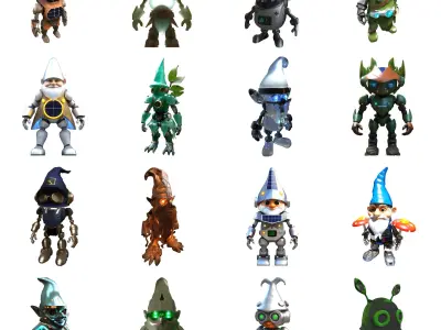 RoboGnome Guardians Collection 3D print model