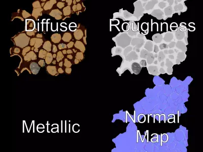 Cracked Stone Texture model pack Texture