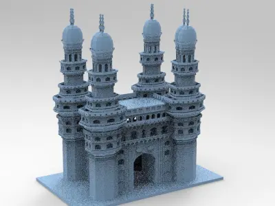 Evil Vizier Tower with Alien Pillar ruins  3D model