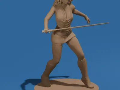 Imperial Assassin Turned Good 3D Printable Force Warrior Figure 3D print model