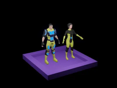 Agent Characters 3D model