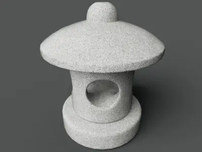 Japanese Lantern 1  3D model