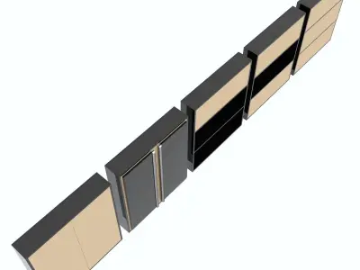 Bath Shelfs 02 3D model