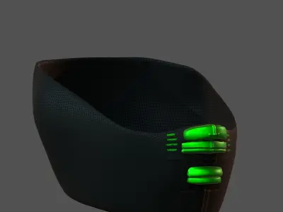 Gas mask helmet 3d model scifi Low-poly  Low-poly 3D model 200