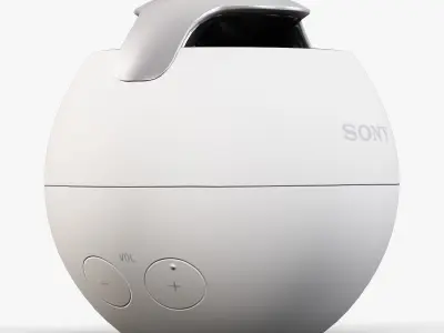 Sony SRS-BTV5 portable bluetooth speaker Low-poly 3D model