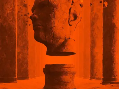 Sci-Fi art In shadow of the broken colossus 3D model