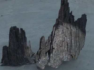 Irish folklore beach rock 2 design 3D model