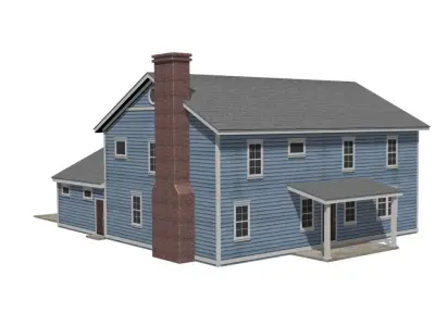 House Low-poly 3D model 24