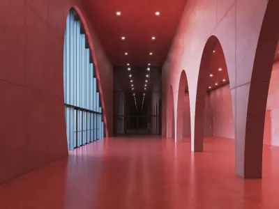 Red Hall Interior 3D model
