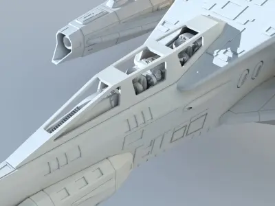 babylon 5 Thunderbolt 3D STL file 1 48th scale 3D print model