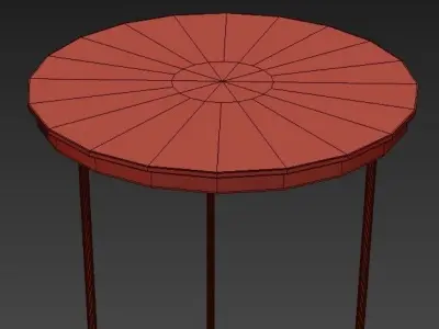 Red Ceramic Pendants Lamp 3D model