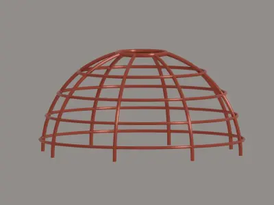 Monkey Bar Dome Low-poly 3D model