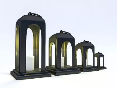 Candle Holder 01 Low-poly 3D model