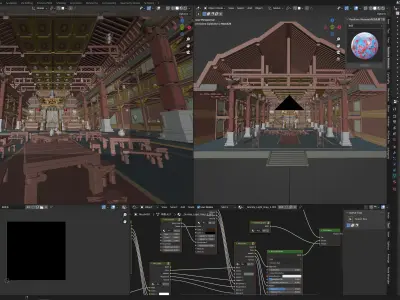 drama stage 3D model